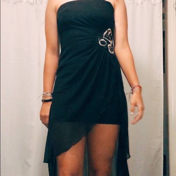 TEEZE ME super cute BLACK strapless dress SIZE 5 - Picture 2 of 7